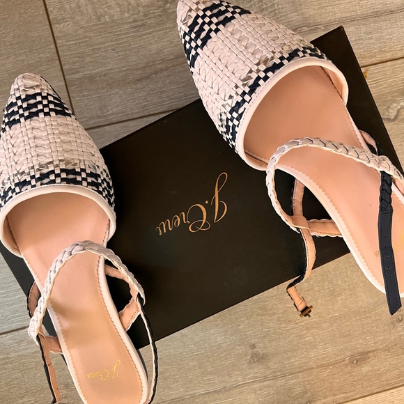 JCrew woven flats - Picture 1 of 4